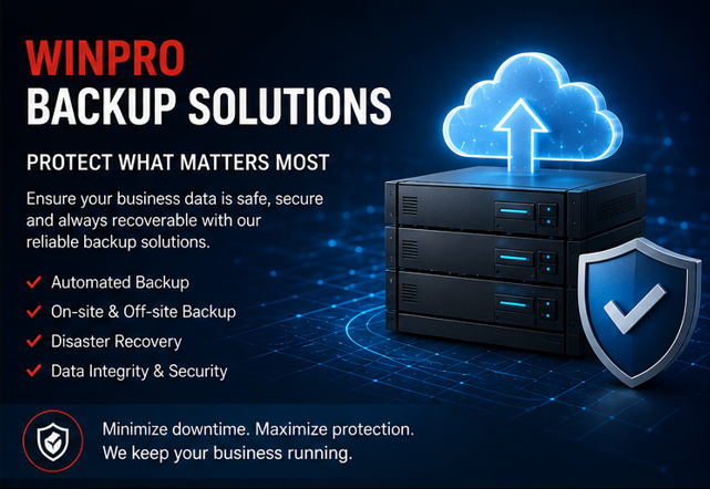 IT_Support_Kuching_Backup Automated data backup solutions and disaster recovery services by WINPRO IT Support in Kuching